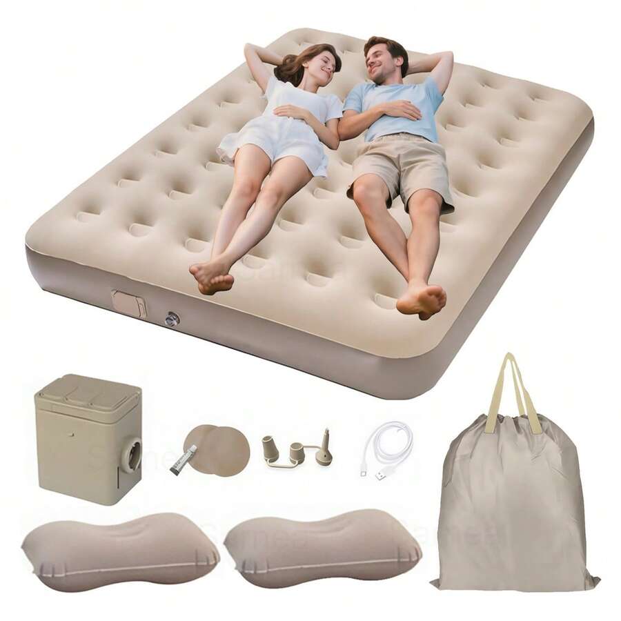Outdoor Air Mattress - 米色 - 查看 1