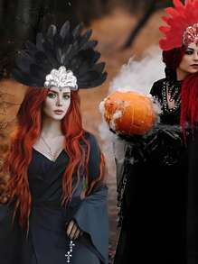 D EXCEED 1/2/3/4/6 Pcs Carnival Plumage Headband Lightweight Accessory For Parties Halloween Gifts Themed Events Durable Comfortable Flapper Headpiece Vibrant For Cosplay Celebrations - Multicolor - View 7