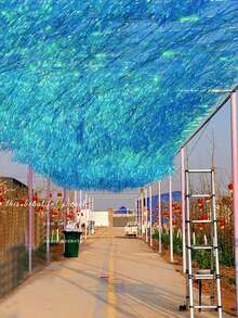 A Colorful Purple Rain Ribbon Backdrop, Perfect For Party Backdrops, Home Decor, Holiday Decorations, Party Supplies, Holiday Arrangements, And Scene Decorations.