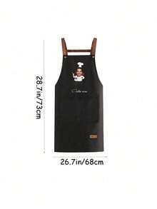1pc Custom Apron For Dad Father Men Women Custom Text Logo Chef Cooking Kitchen Apron Personalized Kitchen Waterproof Apron Custom Logo Name Chef Cooking Apron Perfect For Mom Husband Girlfriend Boyfriend Father's Day Valentine's Day Mother's Day Birthday Anniversary Graduation Wedding Love Unique,Fall Decor - Multicolor - View 7