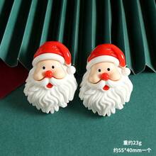 5 piezas de imanes grandes de Papá Noel de dibujos animados, imanes decorativos navideños creativos, adecuados para restaurantes, cocinas, refrigeradores, lavavajillas, armarios de almacenamiento, recuerdos de fiesta, regalos navideños