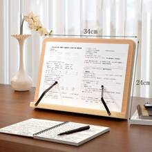 1 件装竹制多功能阅读架、书架、笔记本和笔记本电脑支架，适用于学生、办公室、考试 - 彩色 - 查看 22