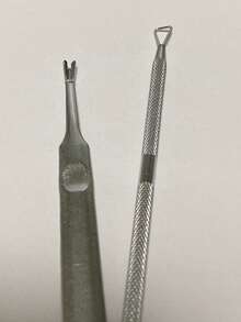 1/2 piezas Cortaúñas y empujador de cutículas profesional de acero inoxidable, herramientas para el cuidado de uñas y pies, sin olor