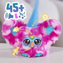 Hasbro Furby Furblets Dah-Tee Mini Friend, 45+ Sounds, Country Music, Speaks Only Furbish, Electronic Plush Toys For Girls & Boys, Interactive Pets, Pink Polka Dot, Back To School Gifts, Ages 6+ - Dah Tee - View 3