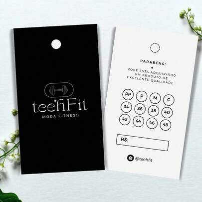 120und Etiquetas para Roupas - Tamanho e Valor | Lojista Personalizada | Promoção válida enquanto Durarem os Estoques!