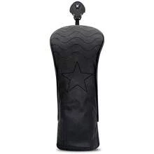 Klasyczny, czarny pokrowiec na główkę puttera z drewna w kształcie gwiazdy – wytrzymały dodatek golfowy klasy premium | Idealny dla młodych entuzjastów golfa i miłośników klasycznego stylu - Czarne - Zobacz 10