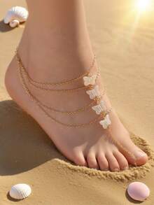 Boho-Stil Fußkettchen Schmuck, geeignet für Tanzaufführungen