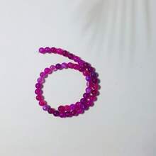 1 Strand Natural Agate Loose Beads Gemstone Round Beads Natural Stone Round Beads Striped For Jewelry Making DIY Bracelet Necklace Beads 4/6/8/10/12mm