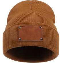 Custom Name Beanie, Baby Beanie, Baby Winter Hat, Autumn Winter Fashion Hip-Hop Brimless Hat, Personalized Knit Cold Weather Cap For Girl Boy Kids, Warm Skull Cap Streetwear Beanie, Custom Embroidered Winter Hat Gift