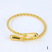 Luxury Dubai Gold Plated Bracelets 21k Gold Color Saudi Bridal Wedding Bangles Arab Women Engagement Party Jewelry - Bracelet - View 13