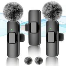 Wireless Lavalier Microphone For IOS Noise Reduction Plug And Play Clip On Lapel External Mini Lapel Lightning Microphone For IOS Clip-On Mic For Video Interview Vlog - IPhone - View 2