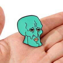 SPONGEBOB 海绵宝宝1件个性卡通胸针创意健美章鱼哥昆西触手珐琅别针背包服装首饰金属徽章配饰礼品 - 均碼 - 查看 3