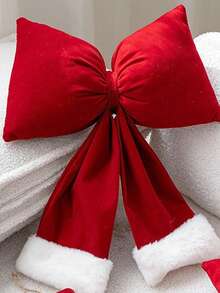 1 buc. Crăciun de pluș cu fundă, artizanat, scenă de decor, recuzită, pandantiv pentru brad de Crăciun, decorațiune de Crăciun pentru curte, decorațiuni pentru casă, decorațiuni de Crăciun, decor pentru cameră, decorațiuni de Crăciun de iarnă, cadouri de Crăciun pentru casă, decor de Crăciun - Multicolor - Vizualizare 4