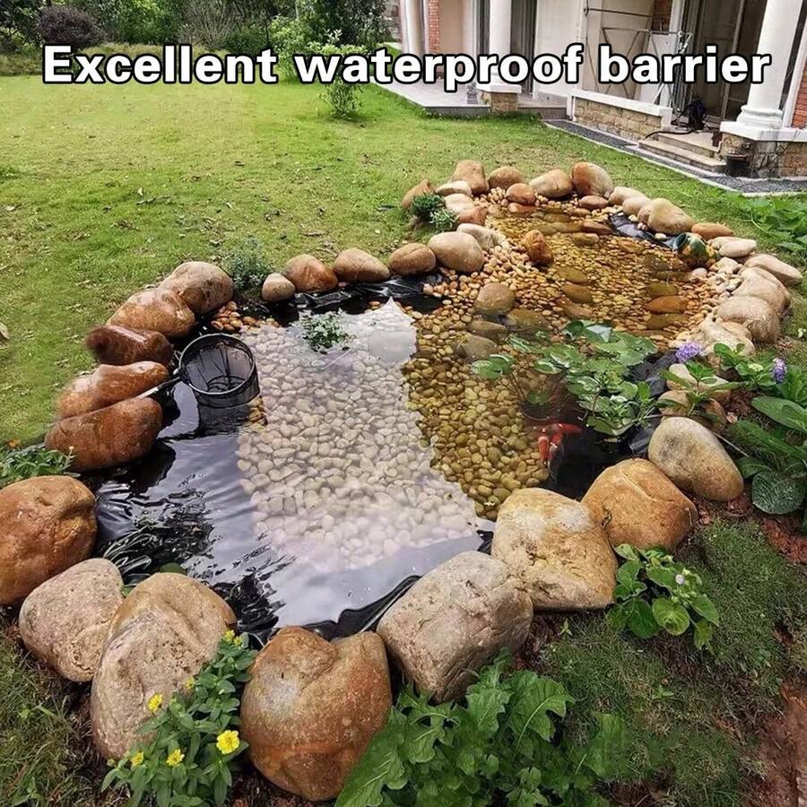 2 * 2M, 3 * 3M, 6 * 6M Polyethylene Film For Water Landscape Applications - Black - View 1