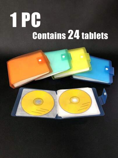 A Portable Cd Storage Bag With 24 Discs, Cd/Dvd Storage Organizer, Media Carrying Case, Blu-Ray Disc Storage Bag, Photo Album, And Carrying Case Available In Four Colors. This Storage Bag Includes A Cd Organizer, Car Cd Bag, Protective Case, Storage Bag, Large-Capacity Hard Plastic Dvd Case, And A Portable Zippered Cd Case/Storage Box Suitable For Use In The Car, At Home, Or On The Go. A Must-Have For Back-To-School.