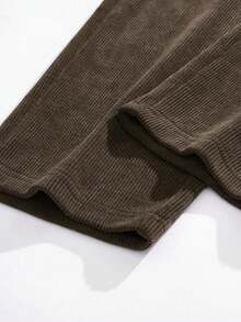 2条装加大码男士灯芯绒直筒裤，休闲纯色长裤，百搭，适合春秋冬季穿着