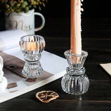 1 Stück Glas Kristall Kerzenhalter - Rot/Grün/Transparent - Doppelnutzung Kerzentasse mit Basis - Raumdekoration Kerzenhalter - Kreativ geschnitzter Kerzenbasis - Doppelnutzung Kerzentasse, romantischer Kerzenhalter für den Esstisch, geeignet für Winter, Feiertage, Feste, Weihnachtsdekoration, Weihnachtsgeschenke, Lobby & Wohnzimmerdekoration - Hochzeitskerzenhalter - Saunaatmosphäre Kerzenbasis