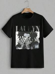 Vintage Lauryn Hill's Singer 90 S Music Graphic T-Shirt Lauryn Hill Casual Digital Print Pure Heavy 100% Cotton T Shirt S-3XL,A Surprise Gift For Family And Friends - 黑色B - 查看 1