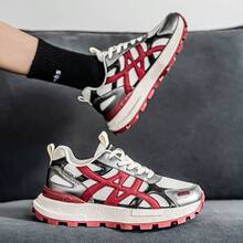 2025 Novos Tênis Masculinos de Malha Respirável de Sola Grossa para Primavera/Verão, Calçados Esportivos Casuais Confortáveis e Versáteis