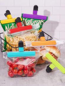 1 Gói Kẹp Khoai Tây Chiên, Kẹp Túi Khoai Tây Chiên Lớn Di Động, Nhiều Kích Cỡ Túi Bảo Quản Thực Phẩm Miệng Rộng Nâng Cấp Có Kẹp Niêm Phong, Kẹp Niêm Phong Chịu Lực Cao Dụng Cụ Niêm Phong Phụ Kiện Sắp Xếp Nhà Bếp - Nhiều màu - Xem 1