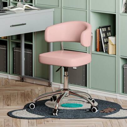 Swivel Office Chair, Height Adjustable Ergonomic Desk Chair,Armless Computer Chair For Adults, Office/Bedroom/Home Furniture