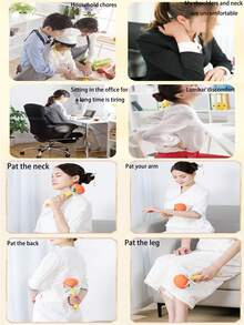 1 pieza Martillo de moxa herbácea de moda, martillo de relajación unisex, martillo de masaje manual del Body, martillo de golpeteo de espalda para masaje de Body completo, herramienta de masaje y relajación, escuela, vuelta al colegio, viaje, artículos esenciales de viaje, artículos esenciales del hogar, spa, herramienta de masaje, masaje, masajeador, spa