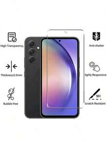 2 piezas Protector de pantalla de vidrio templado, compatible con iPhone 17 Pro Max / 16 / 17 Pro / 17 Air / 15 Pro Max / 15 / 15 Pro / 15 Plus / 11 / 12 / 13 Mini / XR / SE / 14 / 13 / 12 / 11 Pro Max / 2020 2022, resistente a arañazos, se ajusta a la misma pantalla del modelo - transparente - Ver 2