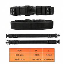 Cintura tattica 2 in 1 - Nylon durevole, fibbia a sgancio rapido, regolabile, adatta per sopravvivenza, caccia e uso tattico, equipaggiamento tattico