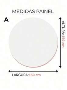 Capa Para Painel Redondo Sublimada – Decoração de Festas Aniversários Temáticos "Bobbie Gods" 1,50m - 50cm