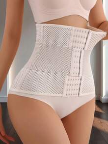 Breathable Waist Trainer, Shapewear Waist Cincher For Curve Shaping - Apricot - View 3