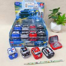 مبراة قلم الثقب بشكل لعبة سيارة كرتونية وحيوان لطيف، مبراة قلم محمولة مدمجة، مناسبة كهدايا للعودة إلى المدرسة، جوائز مدرسية، استخدام المكتب