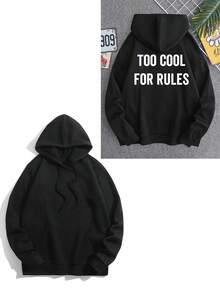 Anpassad herrtröja med grafik och text, personifiera med din/parets/familjens/husdjurets/vännens välsignelse, lyckocitat, anpassad text/namn/välsignelse/högtid/årsdag, höstvinter, långärmad topp - Svart - Visa 3