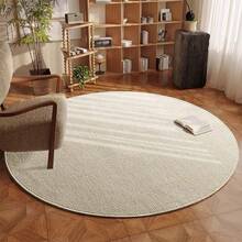 1pc Round Rug Faux Sisal Round Area Rug, Comfortable For Bedroom, Living Room, Study, Entryway, Dining Room, Laundry Room, Room Decor As Floor Mat, Non-Slip Absorbent Floor Mat Bedroom Rug, Washable & Non-Slip, Rugs For Living Room - Indoor All-Season Home Decor, Circle Bedroom Rugs, Easy To Clean, Bedside Rug, Living Room Carpet, House Decor | Bedroom Decor - Brown - View 4