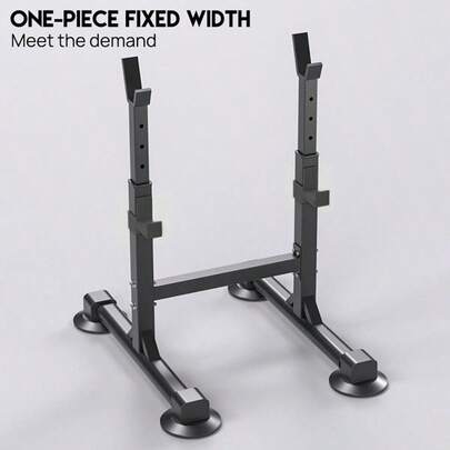 Heavy Duty Adjustable Squat Rack Stand For Bench Press & Weightlifting -100kg Capacity Home Gym Equipment, Barbell Holder, Fitness Rack