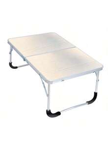 1 pieza Mesa plegable, Mesa de comedor portátil, Mesa pequeña ajustable en altura para llevar a mano para uso en exteriores, mercado nocturno, exhibición de puestos, casa de alquiler, escritorio sencillo