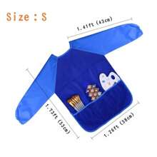 Kinder wasserdichte und schmutzabweisende Überzüge, langärmelige Malschürzen und Kindergarten-Lätzchen-Zubehör, Malschürze für Kinder, Kleinkind-Malschürze, wasserdichte langärmelige Kinder-Malschürze mit 3 Taschen für Kinder