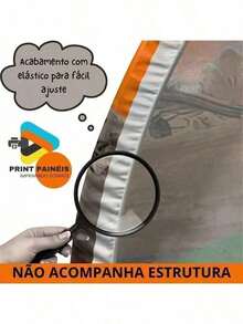 Capa Para Painel Redondo Sublimada – Decoração de Festas Aniversários Temáticos "Bobbie Gods" 1,50m - 50cm