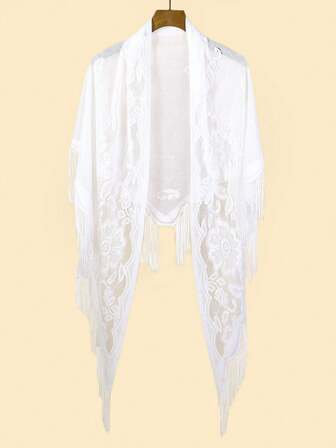 Bufanda triangular de encaje, chal de cheongsam, chal de moda ligero y transpirable