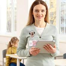 1 cuộn huy hiệu mèo có thể thu vào, thích hợp cho bác sĩ, y tá, giáo viên, học sinh và nhân viên văn phòng - Nhiều màu - Xem 5