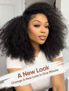 jessie's wig 杰西假发 无胶预剪蕾丝假发 即戴即用 蓬松卷曲 4x4 预剪蕾丝假发 短波波头 100%真人发假发 - SNatural - 查看 2