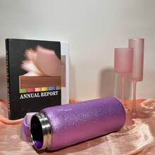 [2025 New Product Launch]Stainless Steel Triple Layer Insulated Travel Tumbler, With Straw And Carry Handle,Cold And Hot Water Can Be Insulated, Frozen Drinks, Beautiful Appearance, Exquisite Workmanship, Suitable For Camping, Work, Indoor Use. - Ow Diamond Purple 32 - View 3