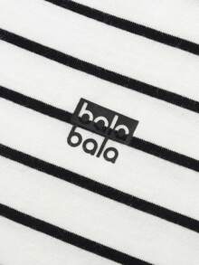 Balabala 2025 Spring New Children Long Sleeve T-Shirt, Casual Style For Boys And Girls - White and Black - View 6