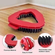 3 Pack Mop Refills & 2 Scrubber Head To Floor Cleaning, Mop Head Replacement Compatiable With O-Cedar EasyWring 1-Tank System,Mircofiber Mop Heads Refill And Scrub Brush For O-Cedar Easywring Spin Mop - 白色 - 查看 7