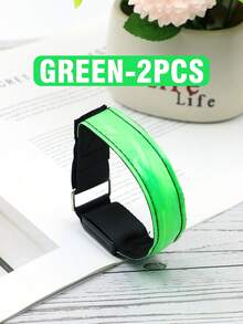 LED网格发光臂章 反光LED灯臂章，派对用品，运动腕带，适用于跑步、徒步旅行、露营、派对，可充电 - 彩色 - 查看 30