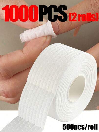 1000pcs Lint Free Nail Wipes Super Absorbent Pads For Gel Nail Polish Remover Makeup Remover Eyelash Glue Remover And Skin Care, Soft Clean Nail Wipes Nails Nails Supplies Nail Stuff