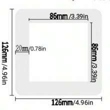 1pc Minimalist Luxury Style, Simple Narrow-Edge Luxury High-End Acrylic Switch Cover With Dimensions Of 86mm X 86mm, Suitable For Switches, Switch-Light Decorative Kits, And Sockets