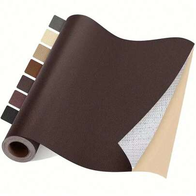 皮革修补片，皮革胶带 20*54 英寸，自粘式皮革修补片，适用于沙发、长沙发、家具、驾驶座、汽车船用座椅、沙发椅、鞋子、手提包、夹克、急救补丁、修复撕裂套件、乙烯基椅子