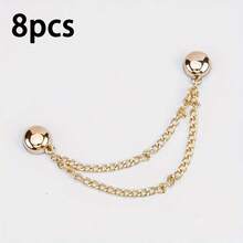 2/3/4/6/8/10/12pcs Magnetic Waist Cincher Clips, Adjustable T-Shirt Hem Clips, Perfect Fit, Metal Snap Buttons, Available In White/Gold/Black