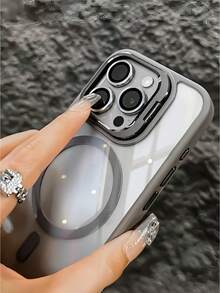 Premium Heavy Duty Magnetic Shock-Proof Phone Case, Compatible With Iphone 16/15/14/13/12/11 Pro Max Plus, Includes Stand And Rear Glass Lens Protector, Waterproof, Anti-Fall, Scratch-Resistant - Brown - View 8