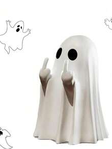 Süße Geister Halloween Deko, kreative gruselige Geister Figur geeignet für Zuhause, Büro, Party, aus Kunststoff, passend als Geburtstagsgeschenk, Halloween Dekoration